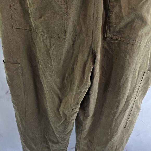 Maeve Pants Womens Small Olive Army Jogger High Rise Crop Cicerone Boho - Picture 8 of 12